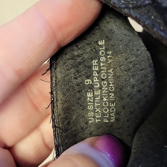 Volatile Metallic Flocking Silver Black Platform Wedge Size 9 - Picture 7 of 8